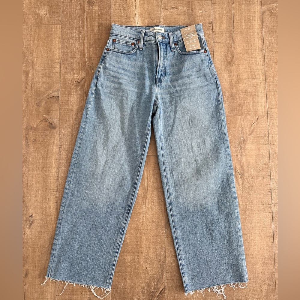 NWT Madewell The Perfect Vintage Wide Leg Crop Jeans size 25